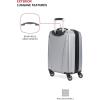 imageSwissGear 7585 Hardside Expandable Luggage with Spinner Wheels Black CarryOn 19InchSilver