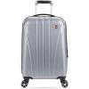 imageSwissGear 7585 Hardside Expandable Luggage with Spinner Wheels Black CarryOn 19InchSilver