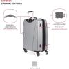 imageSwissGear 7585 Hardside Expandable Luggage with Spinner Wheels Black CarryOn 19InchSilver