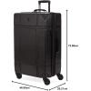imageSwissGear 7739 Hardside Luggage Trunk with Spinner Wheels Blush CheckedLarge 26InchBlack