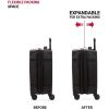 imageSwissGear 7739 Hardside Luggage Trunk with Spinner Wheels Blush CheckedLarge 26InchBlack