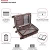 imageSwissGear 7739 Hardside Luggage Trunk with Spinner Wheels Blush CheckedLarge 26InchBlush