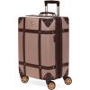 imageSwissGear 7739 Hardside Luggage Trunk with Spinner Wheels Blush CheckedLarge 26InchBlush