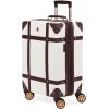 imageSwissGear 7739 Hardside Luggage Trunk with Spinner Wheels Blush CheckedLarge 26InchWhite