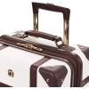 imageSwissGear 7739 Hardside Luggage Trunk with Spinner Wheels Blush CheckedLarge 26InchWhite