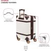 imageSwissGear 7739 Hardside Luggage Trunk with Spinner Wheels Blush CheckedLarge 26InchWhite