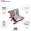 imageSwissGear 7739 Hardside Luggage Trunk with Spinner Wheels Blush CheckedLarge 26InchWhite