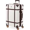imageSwissGear 7739 Hardside Luggage Trunk with Spinner Wheels Blush CheckedLarge 26InchWhite