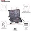 imageSwissGear 7782 Hardside Expandable Luggage with Spinner Wheels Silver CarryOn 20InchSilver