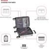 imageSwissGear 7782 Hardside Expandable Luggage with Spinner Wheels Silver CarryOn 20InchSilver