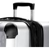 imageSwissGear 7782 Hardside Expandable Luggage with Spinner Wheels Silver CarryOn 20InchSilver