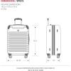 imageSwissGear 7782 Hardside Expandable Luggage with Spinner Wheels Silver CarryOn 20InchSilver