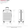 imageSwissGear 7782 Hardside Expandable Luggage with Spinner Wheels Silver CarryOn 20InchSilver