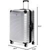 imageSwissGear 7782 Hardside Expandable Luggage with Spinner Wheels Silver CarryOn 20InchSilver