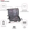 imageSwissGear 7782 Hardside Expandable Luggage with Spinner Wheels Silver CarryOn 20InchSilver