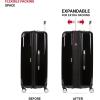 imageSwissGear 7786 Hardside Expandable Luggage with Spinner Wheels Black CarryOn 20InchBlack