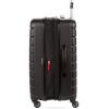 imageSwissGear 7790 Hardside Expandable Luggage with Spinner Wheels Black CheckedMedium 235InchBlack