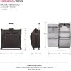 imageSwissGear 7895 Premium Rolling Garment Bag Bonus Hanging Feature Mens and Womens Carryon Luggage  Grey HeatherHeather Grey
