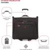 imageSwissGear 7895 Premium Rolling Garment Bag Bonus Hanging Feature Mens and Womens Carryon Luggage  Grey HeatherHeather Grey
