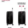 imageSwissGear 7910 Hardside Expandable Luggage with Spinner Wheels TSA Lock and USB Black CarryOn 20InchBlack