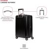 imageSwissGear 7910 Hardside Expandable Luggage with Spinner Wheels TSA Lock and USB Black CarryOn 20InchBlack
