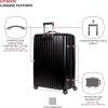 imageSwissGear 7910 Hardside Expandable Luggage with Spinner Wheels TSA Lock and USB Black CarryOn 20InchBlack
