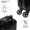 imageSwissGear 8018 Hardside Expandable Luggage with Spinner Wheels Black CarryOn 20InchBlack