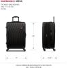 imageSwissGear 8018 Hardside Expandable Luggage with Spinner Wheels Black CarryOn 20InchBlack