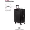imageSwissGear 8018 Hardside Expandable Luggage with Spinner Wheels Black CarryOn 20InchBlack