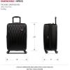 imageSwissGear 8018 Hardside Expandable Luggage with Spinner Wheels Black CarryOn 20InchBlack