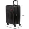 imageSwissGear 8018 Hardside Expandable Luggage with Spinner Wheels Black CarryOn 20InchBlack