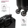 imageSwissGear 8018 Hardside Expandable Luggage with Spinner Wheels Black CarryOn 20InchBlack