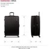 imageSwissGear 8018 Hardside Expandable Luggage with Spinner Wheels Black CarryOn 20InchBlack