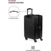 imageSwissGear 8018 Hardside Expandable Luggage with Spinner Wheels Black CarryOn 20InchBlack