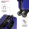 imageSwissGear 8018 Hardside Expandable Luggage with Spinner Wheels Black CarryOn 20InchBlue Violet