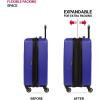 imageSwissGear 8018 Hardside Expandable Luggage with Spinner Wheels Black CarryOn 20InchBlue Violet