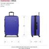 imageSwissGear 8018 Hardside Expandable Luggage with Spinner Wheels Black CarryOn 20InchBlue Violet