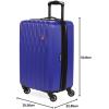 imageSwissGear 8018 Hardside Expandable Luggage with Spinner Wheels Black CarryOn 20InchBlue Violet