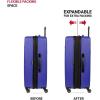 imageSwissGear 8018 Hardside Expandable Luggage with Spinner Wheels Black CarryOn 20InchBlue Violet