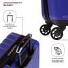 imageSwissGear 8018 Hardside Expandable Luggage with Spinner Wheels Black CarryOn 20InchBlue Violet