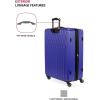 imageSwissGear 8018 Hardside Expandable Luggage with Spinner Wheels Black CarryOn 20InchBlue Violet