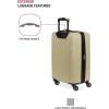 imageSwissGear 8018 Hardside Expandable Luggage with Spinner Wheels Black CarryOn 20InchSand