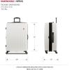 imageSwissGear 8018 Hardside Expandable Luggage with Spinner Wheels Black CarryOn 20InchWhite