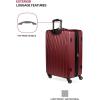 imageSwissGear 8018 Hardside Expandable Luggage with Spinner Wheels Black CarryOn 20InchWine