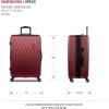 imageSwissGear 8018 Hardside Expandable Luggage with Spinner Wheels Black CarryOn 20InchWine