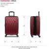 imageSwissGear 8018 Hardside Expandable Luggage with Spinner Wheels Black CarryOn 20InchWine