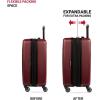 imageSwissGear 8018 Hardside Expandable Luggage with Spinner Wheels Black CarryOn 20InchWine