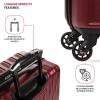 imageSwissGear 8018 Hardside Expandable Luggage with Spinner Wheels Black CarryOn 20InchWine