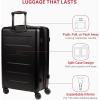 imageSwissGear 8020 Eclipse Hardside Expandable Luggage with Spinner Wheels Powder Blue CarryOn 18InchBlack
