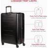 imageSwissGear 8020 Eclipse Hardside Expandable Luggage with Spinner Wheels Powder Blue CarryOn 18InchBlack